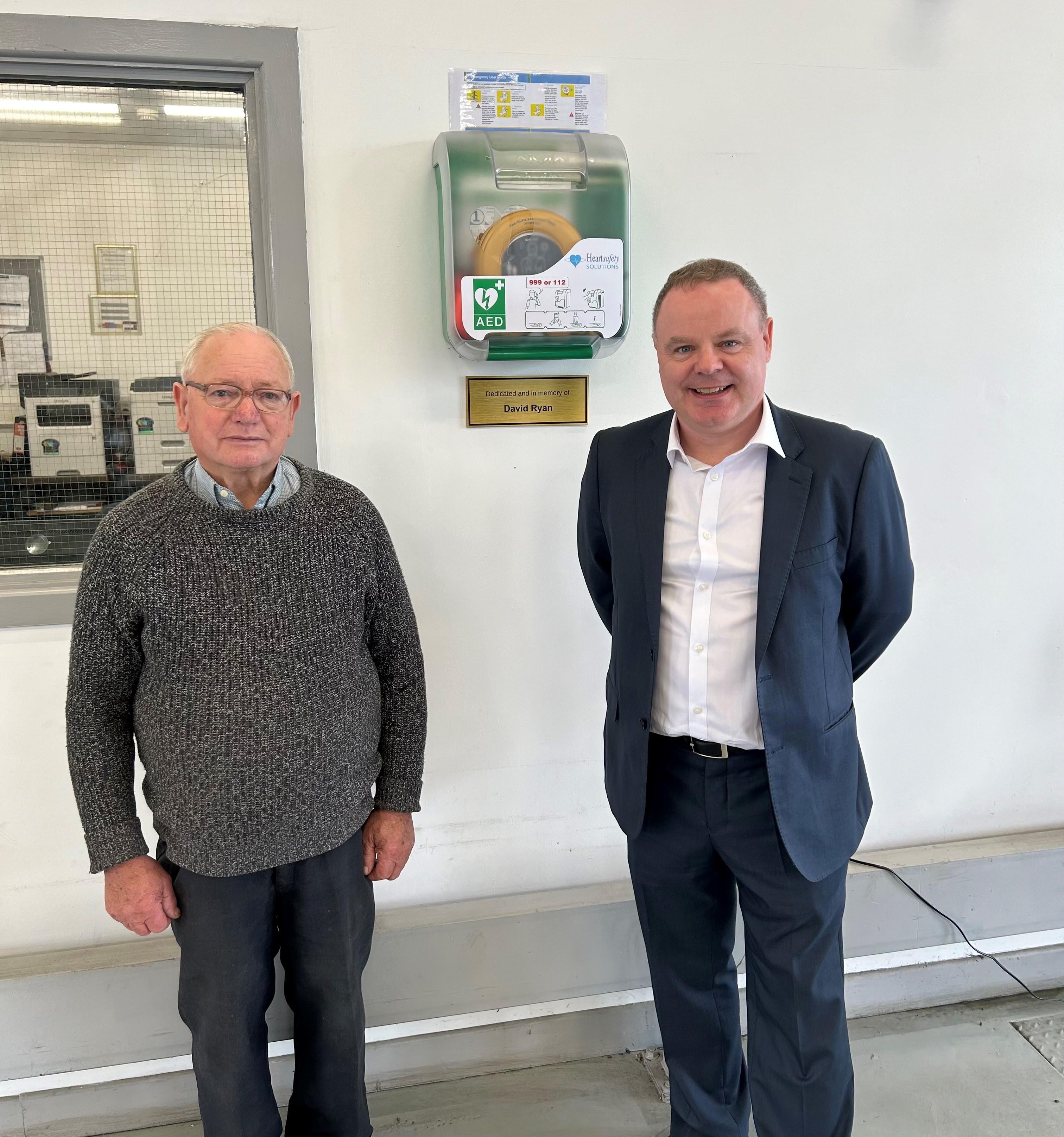 Managing Director NCT Mark Synnott with Billy Ryan